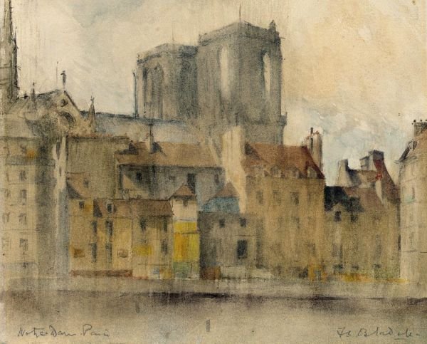 Notre Dame From The Seine, Paris