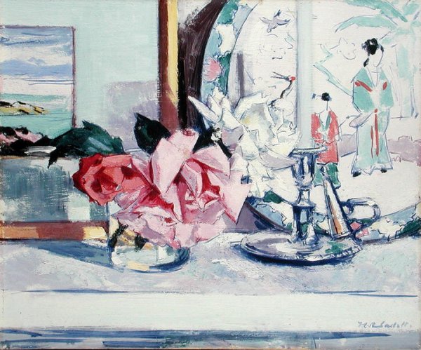 A Still Life - Roses (lona)