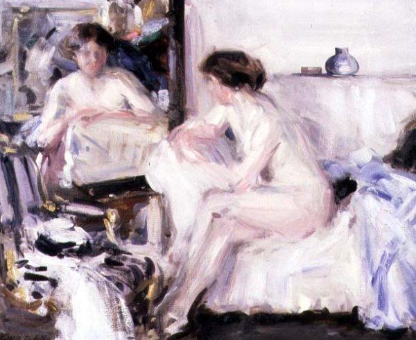 Nude Seated on a Sofa