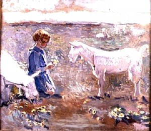 Francis Campbell Boileau Cadell - Goats Grazing