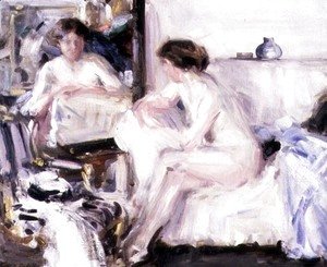 Francis Campbell Boileau Cadell - Nude Seated on a Sofa